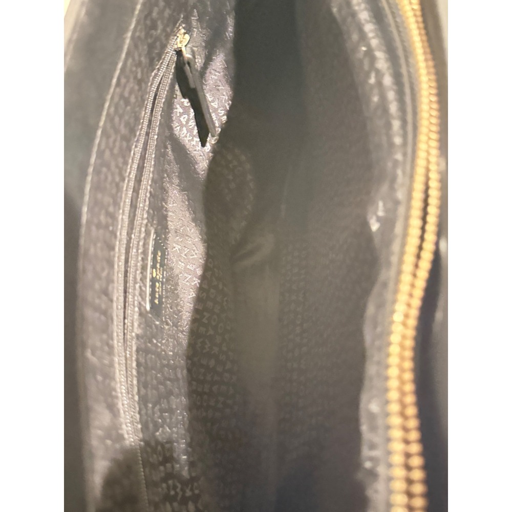 Kate Spade New‎ York Black Saffiano Leather Tote Bag Gold Tone Logo PXRU4545 - Picture 10 of 15